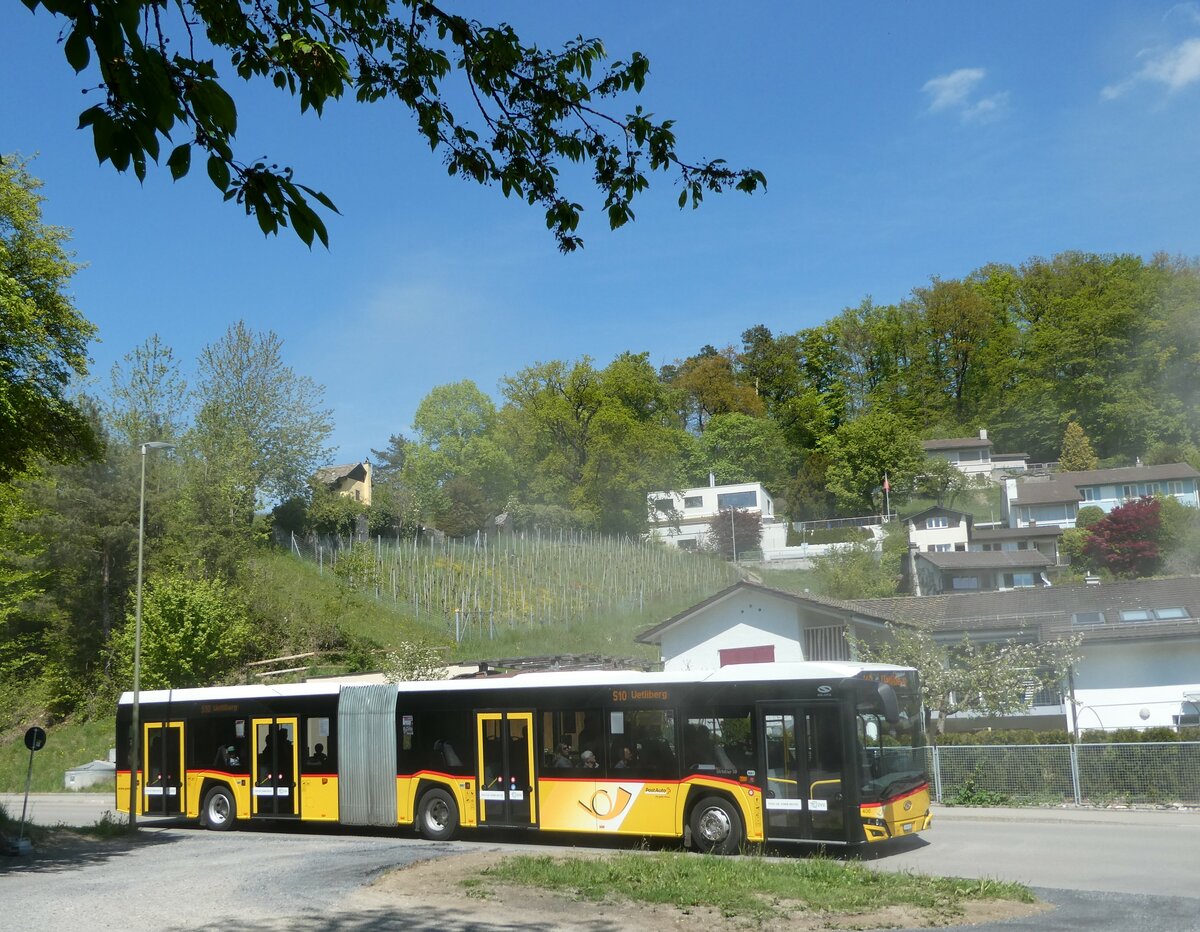 (235'043) - PostAuto Z�rich - Nr. 406/ZH 597'923 - Solaris am 2. Mai 2022 in Ringlikon, Langwis