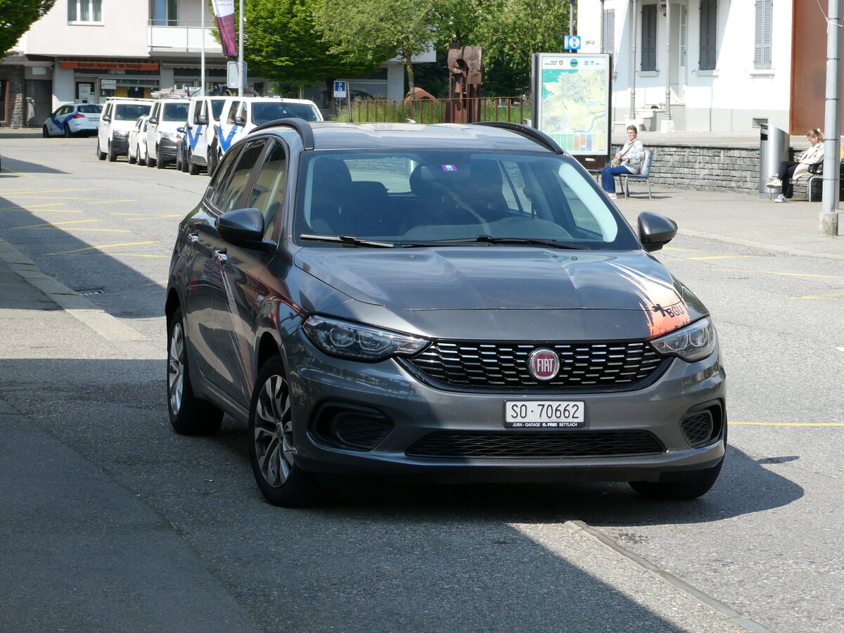 (235'123) - BGU Grenchen - Nr. 11/SO 70'662 - Fiat am 4. Mai 2022 beim Bahnhof Grenchen S�d