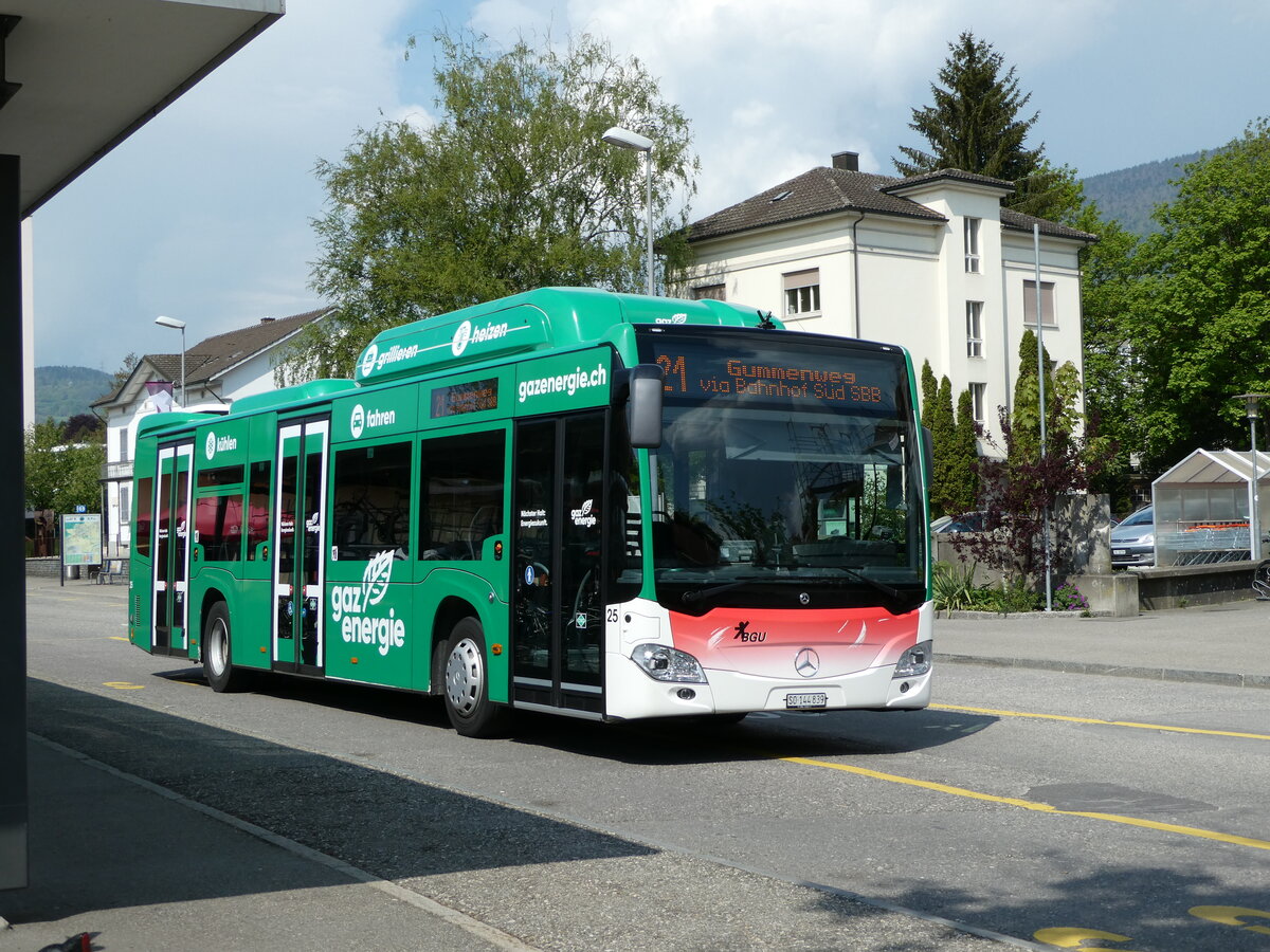 (235'127) - BGU Grenchen - Nr. 25/SO 144'839 - Mercedes am 4. Mai 2022 beim Bahnhof Grenchen S�d