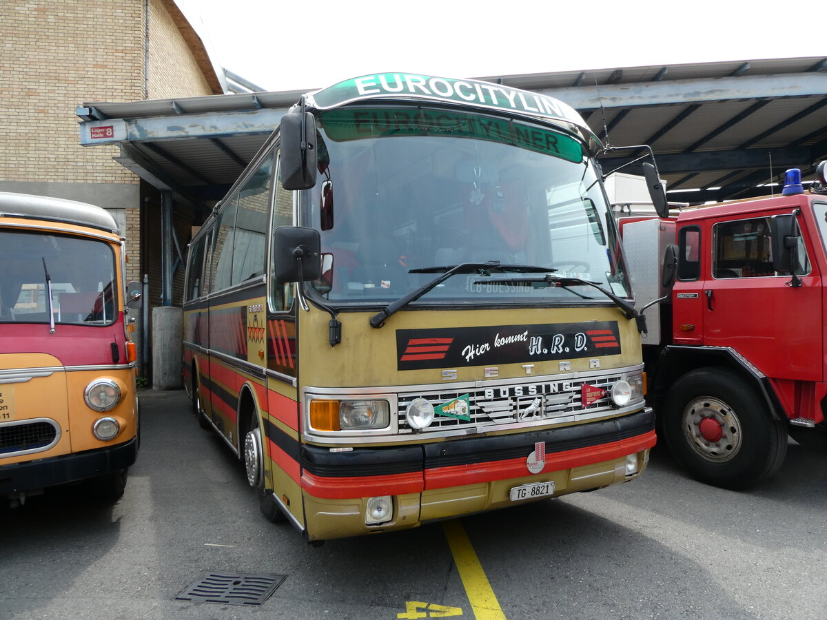 (235'348) - Dasen Bischofszell - TG 8821 - Setra (ex Reichlin, Goldau) am 7. Mai 2022 in Attikon, Wegm�ller
