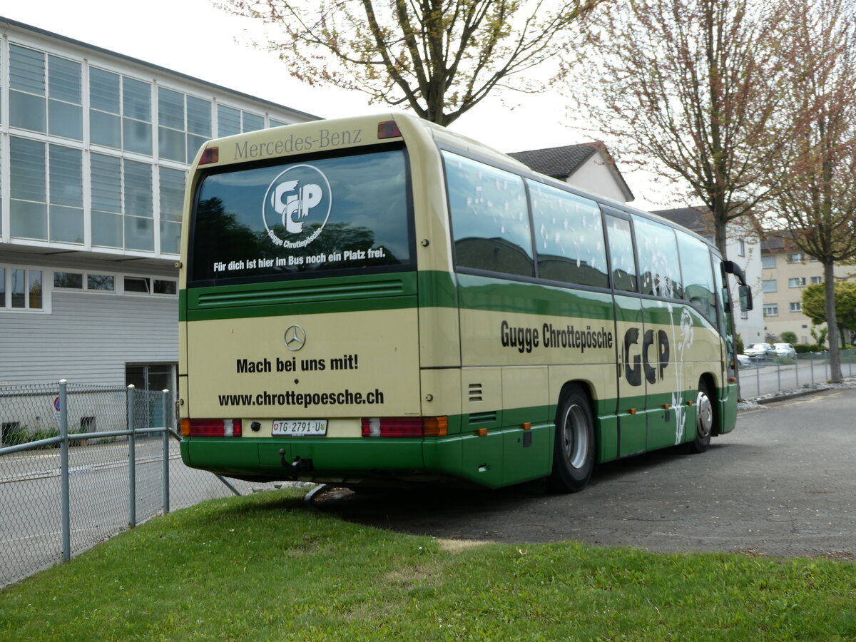 (235'404) - Guggenmusik Chrottep�sche, Marthalen - TG 2791 U - Mercedes (ex ABl Biasca Nr. 6) am 7. Mai 2022 in Frauenfeld, Postgarage