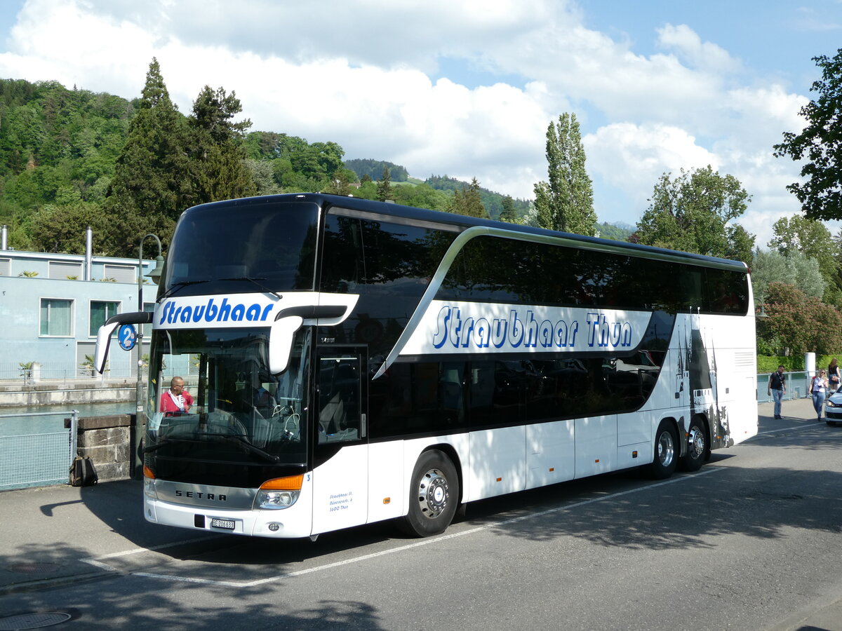 (235'564) - Straubhaar, Thun - Nr. 3/BE 206'633 - Setra am 14. Mai 2022 bei der Schiffl�ndte Thun