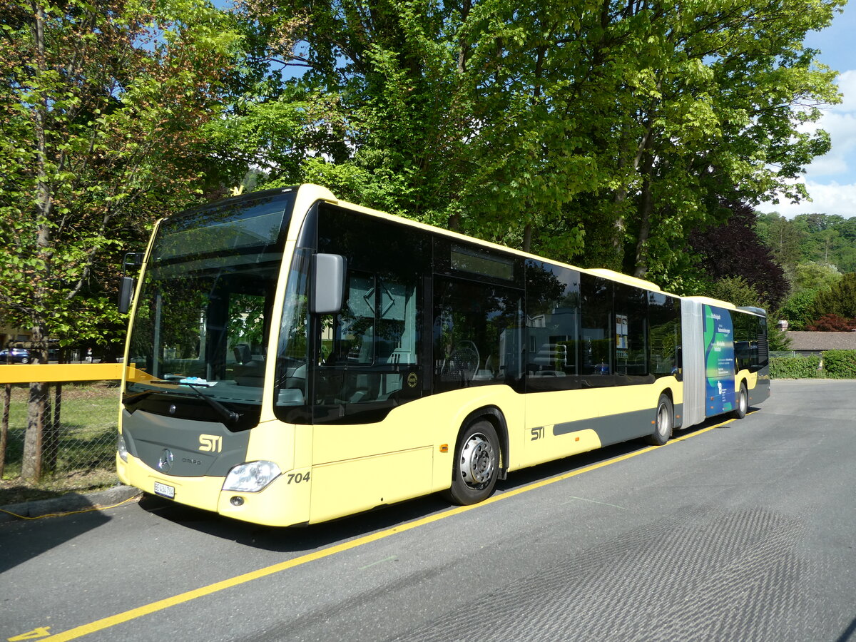 (235'565) - STI Thun - Nr. 704/BE 434'704 - Mercedes am 14. Mai 2022 bei der Schiffl�ndte Thun