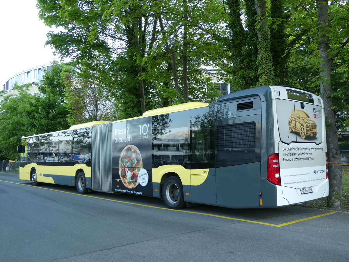 (235'571) - STI Thun - Nr. 705/BE 754'705 - Mercedes am 15. Mai 2022 bei der Schiffl�ndte Thun