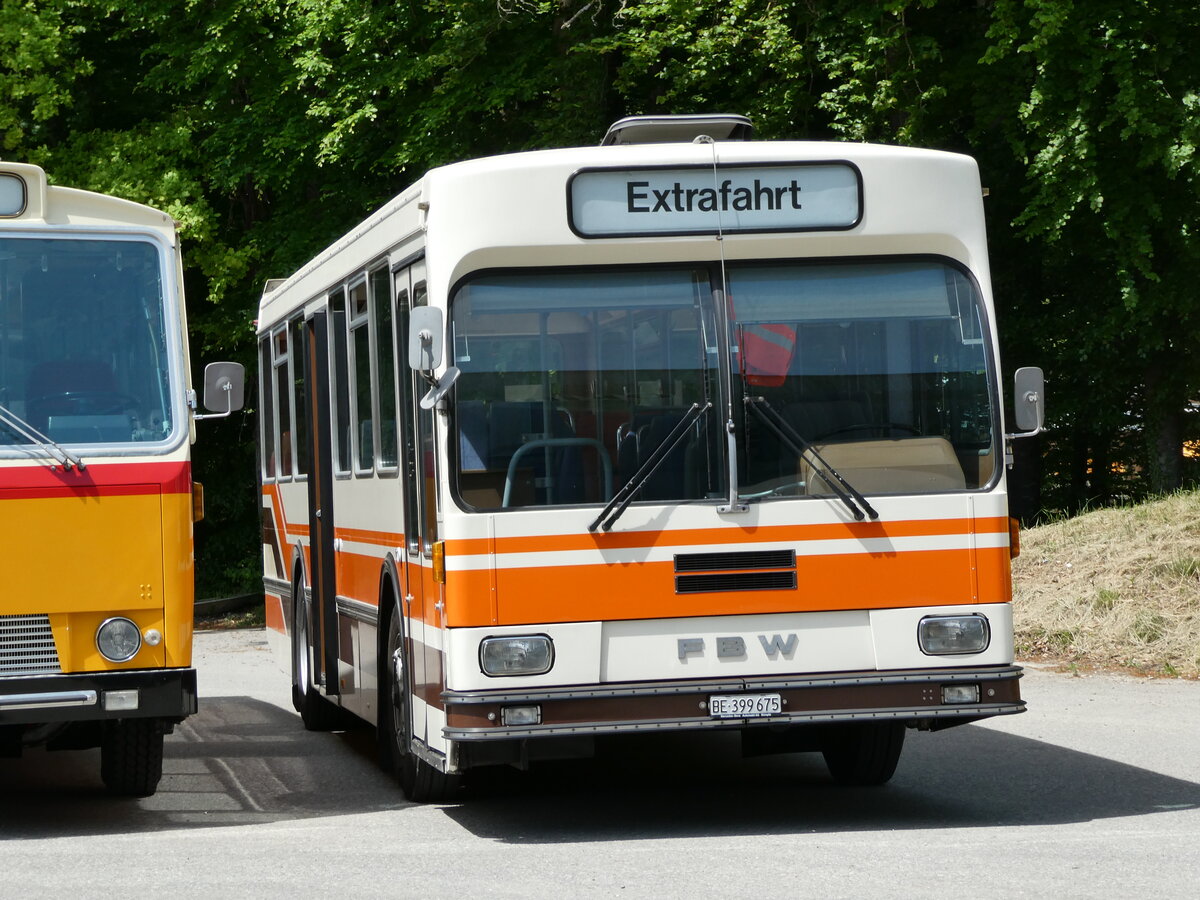 (235'636) - Wegm�ller, M�nsingen - BE 399'675 - FBW/R&J (ex Bamert, Wollerau) am 15. Mai 2022 in Burgdorf, �kihof Ziegelgut