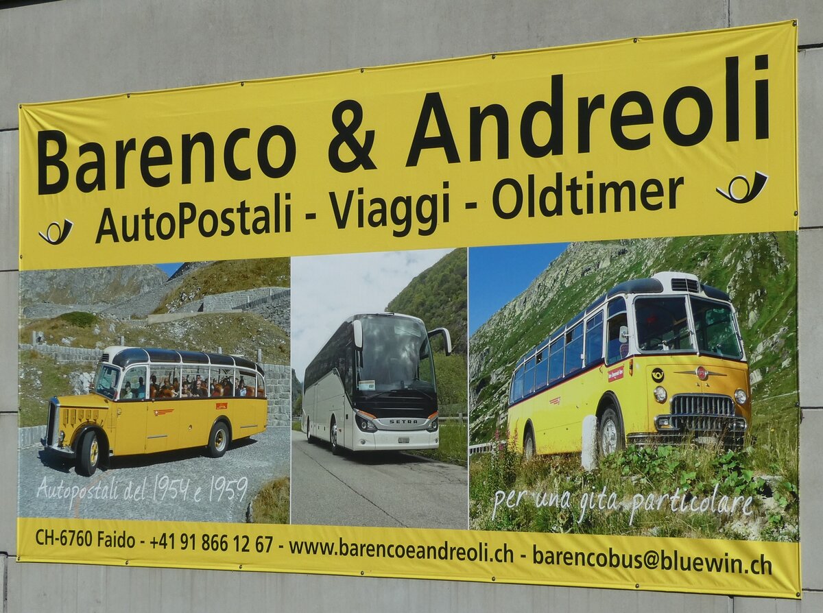 (236'239) - Plakat f�r AutoPostali - Viaggi - Oldtimer am 26. Mai 2022 in Lavorgo, Garage