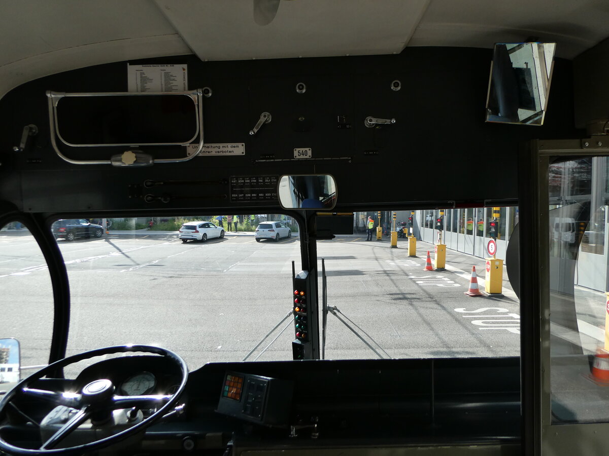 (236'379) - VBZ Z�rich (TMZ) - Nr. 540/ZH 187'540 - Saurer/Saurer (ex Nr. 7540; ex Nr. 540) am 28. Mai 2022 in Z�rich, Garage Hardau (Innenaufnahme)