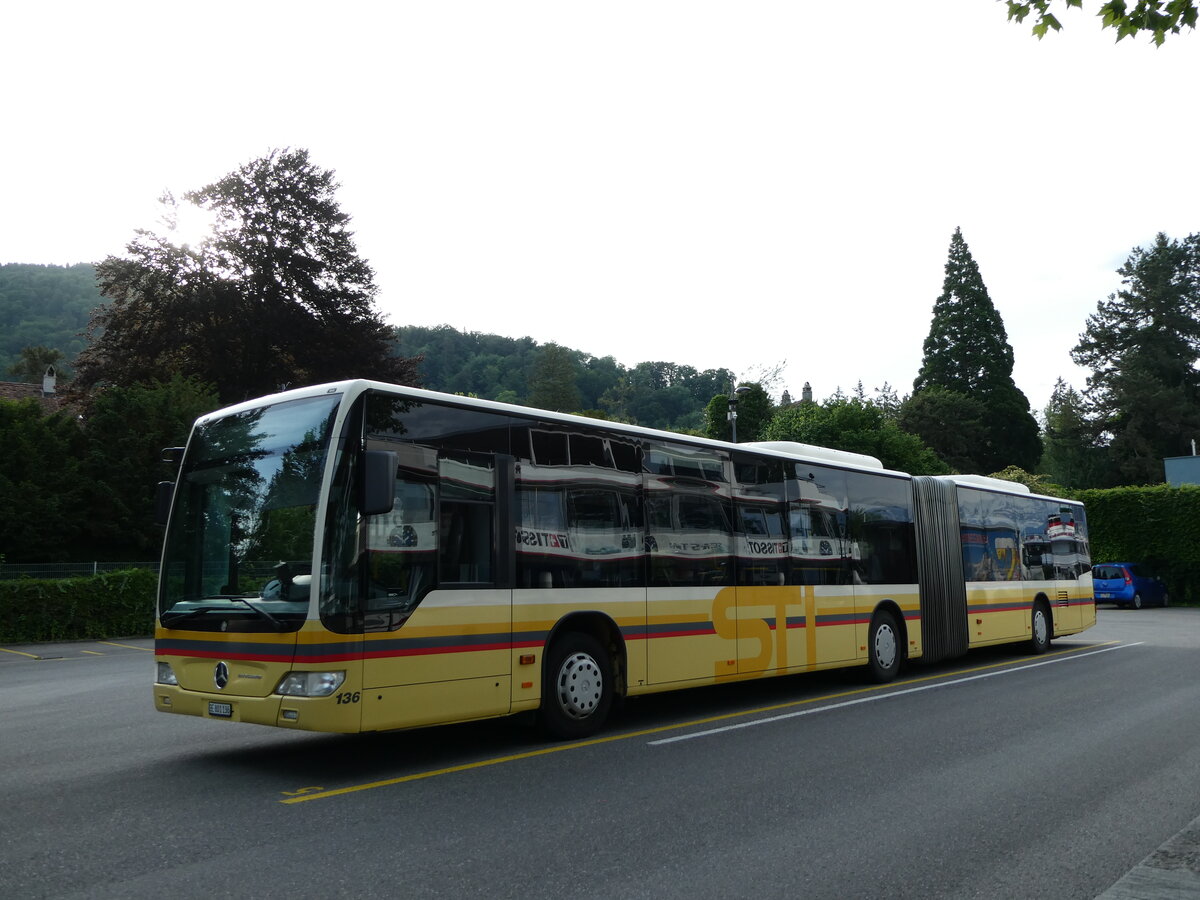 (236'545) - STI Thun - Nr. 136/BE 801'136 - Mercedes am 3. Juni 2022 bei der Schiffl�ndte Thun