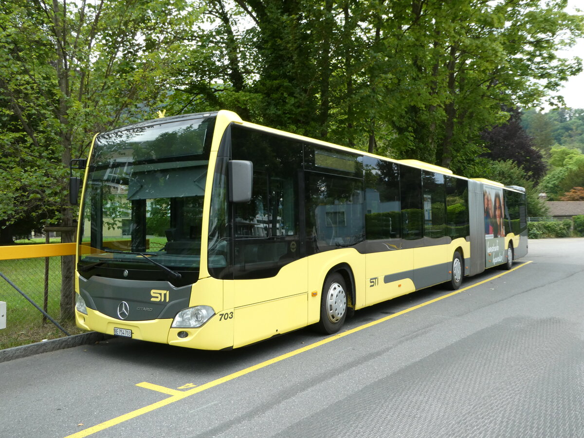 (236'749) - STI Thun - Nr. 703/BE 754'703 - Mercedes am 5. Juni 2022 bei der Schiffl�ndte Thun