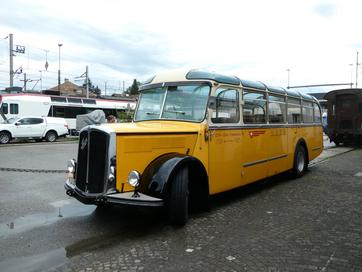(236'797) - Mosimann, Aesch - ZH 26'245 - Saurer/T�scher (ex diverse Besitzer; ex Fravi, Andeer) am 5. Juni 2022 in Brugg, Bahnpark