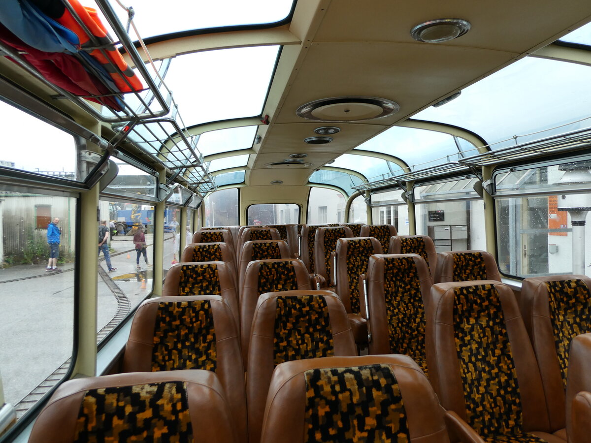 (236'801) - Mosimann, Aesch - ZH 26'245 - Saurer/T�scher (ex diverse Besitzer; ex Fravi, Andeer) am 5. Juni 2022 in Brugg, Bahnpark (Innenaufnahme)