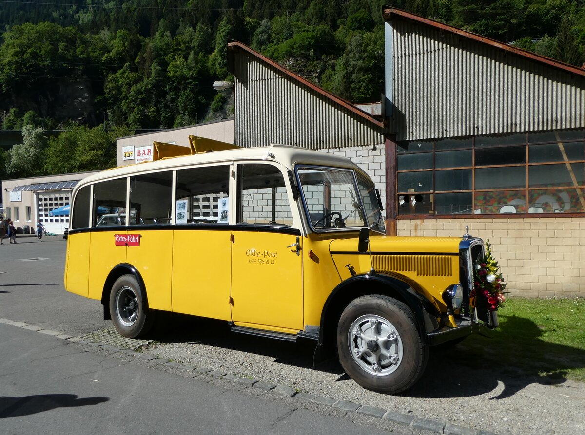(237'045) - Moser, Sch�nenberg - ZH 216'722 - Berna/Hess (ex Barenco, Faido) am 12. Juni 2022 in Faido, Garage Barenco