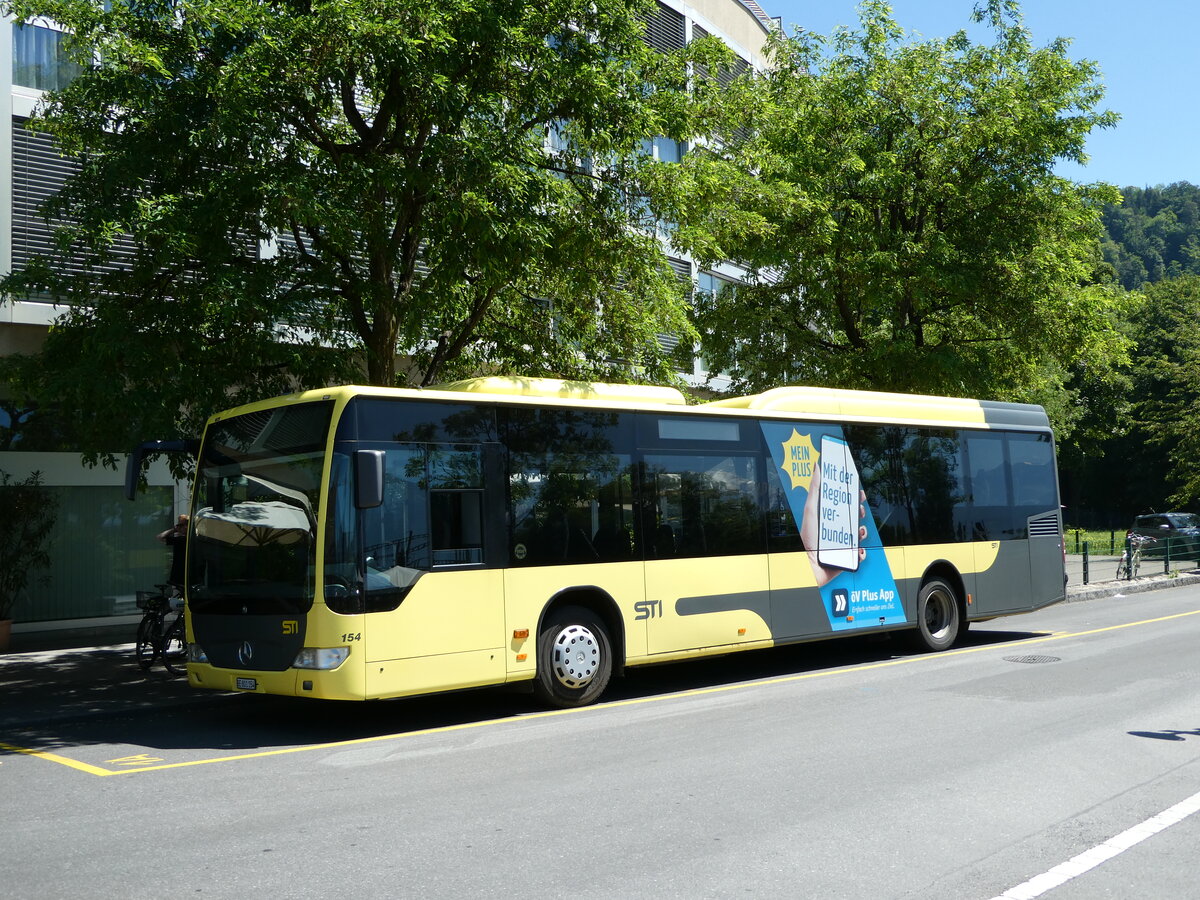 (237'195) - STI Thun - Nr. 154/BE 801'154 - Mercedes am 14. Juni 2022 bei der Schiffl�ndte Thun