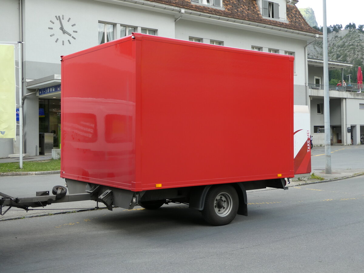 (237'322) - AFA Adelboden - Nr. 69/BE 590'275 - Niederhauser Gep�ckanh�nger am 19. Juni 2022 beim Bahnhof Kandersteg