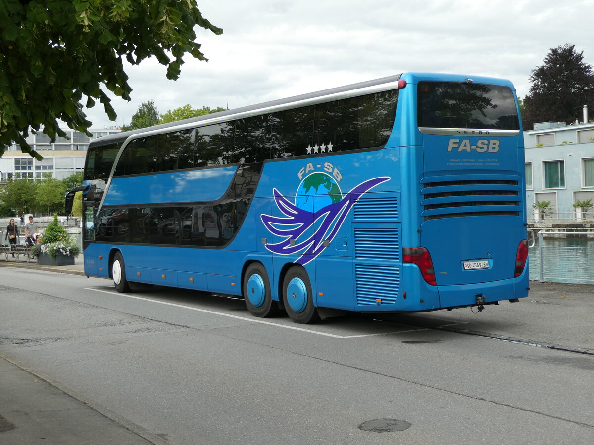 (237'437) - FA-SB, St. Gallen - SG 456'946 - Setra am 24. Juni 2022 bei der Schiffl�ndte Thun