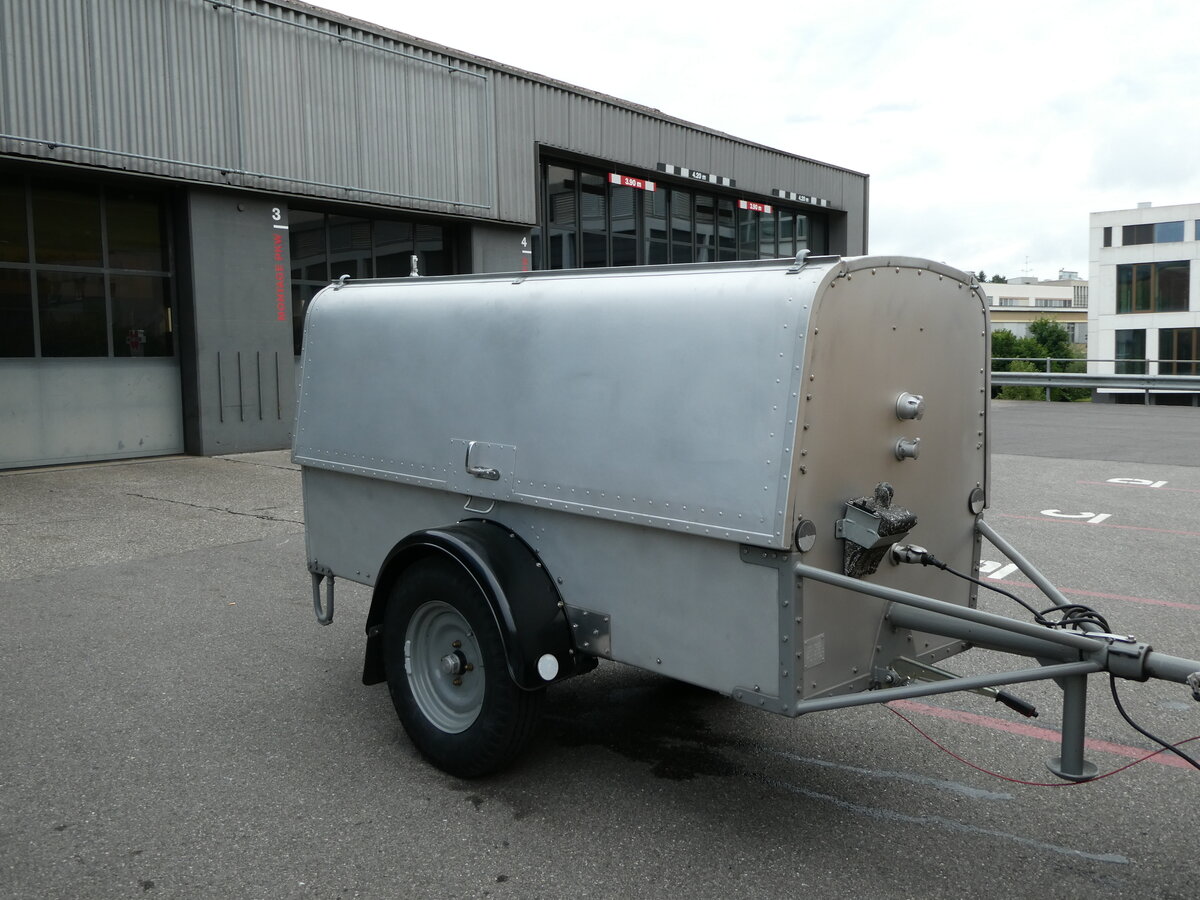 (237'539) - Schmid, Th�rishaus - BE 180'888 - Hess Gep�ckanh�nger (ex Schranz, Adelboden; ex Portenier, Adelboden; ex Geiger, Adelboden) am 26. Juni 2022 in Niederwangen, Pneu Fahrni