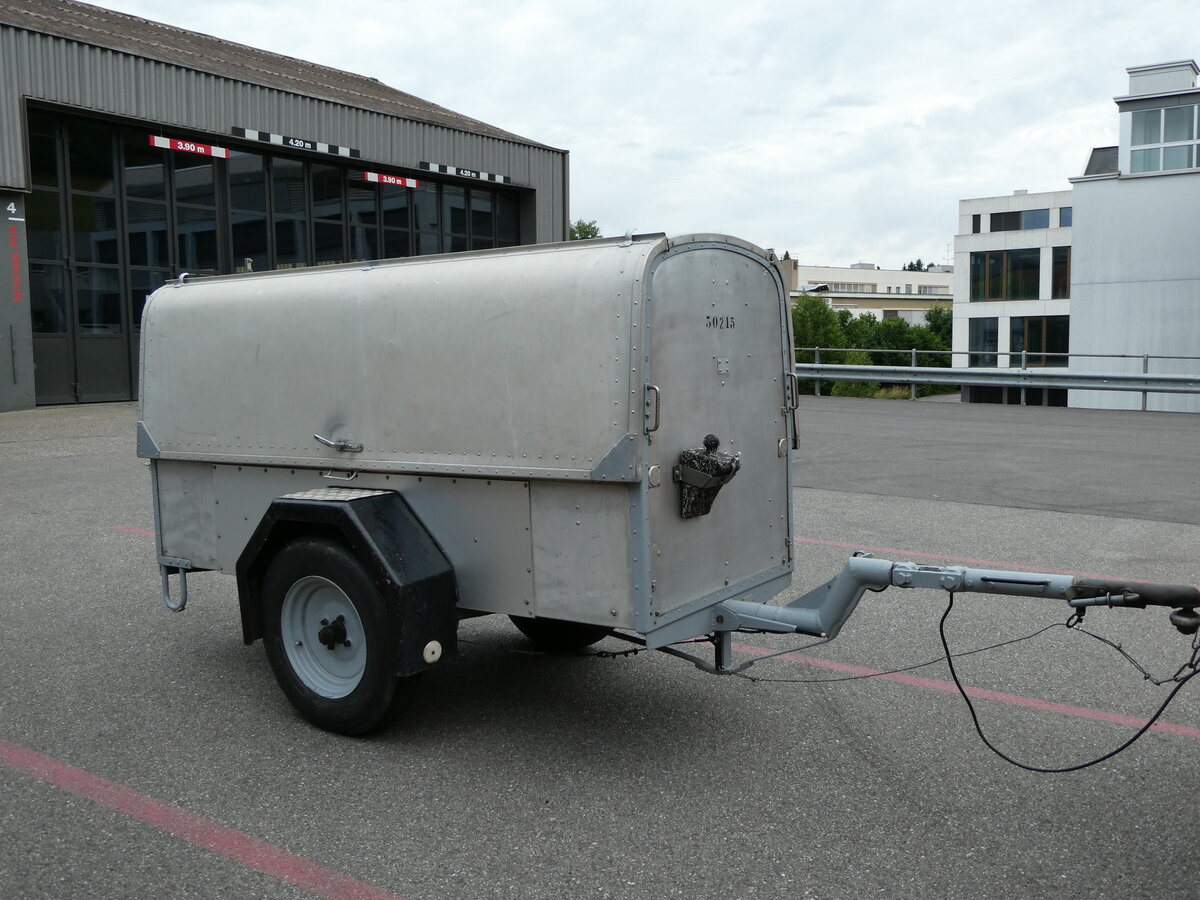 (237'541) - Schmid, Th�rishaus - BE 191'868 - Moser Gep�ckanh�nger (ex P 30'215) am 26. Juni 2022 in Niederwangen, Pneu Fahrni