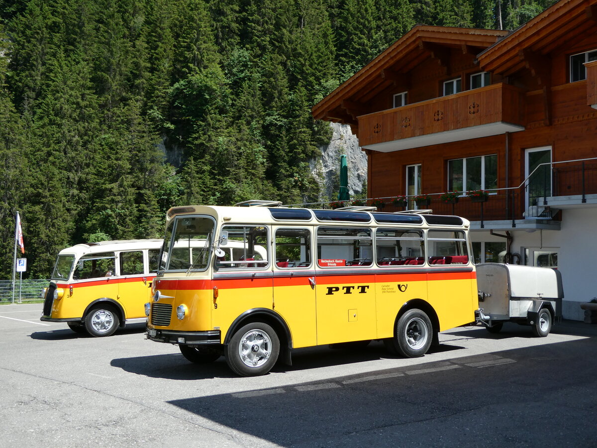 (237'646) - Schmid, Th�rishaus - Nr. 9/BE 26'105 - Saurer/R&J (ex Geiger, Adelboden Nr. 9) am 26. Juni 2022 auf der Griesalp