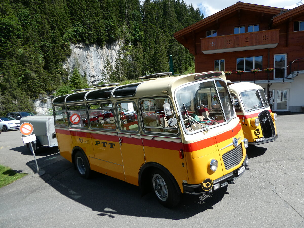 (237'657) - Schmid, Th�rishaus - Nr. 9/BE 26'105 - Saurer/R&J (ex Geiger, Adelboden Nr. 9) am 26. Juni 2022 auf der Griesalp