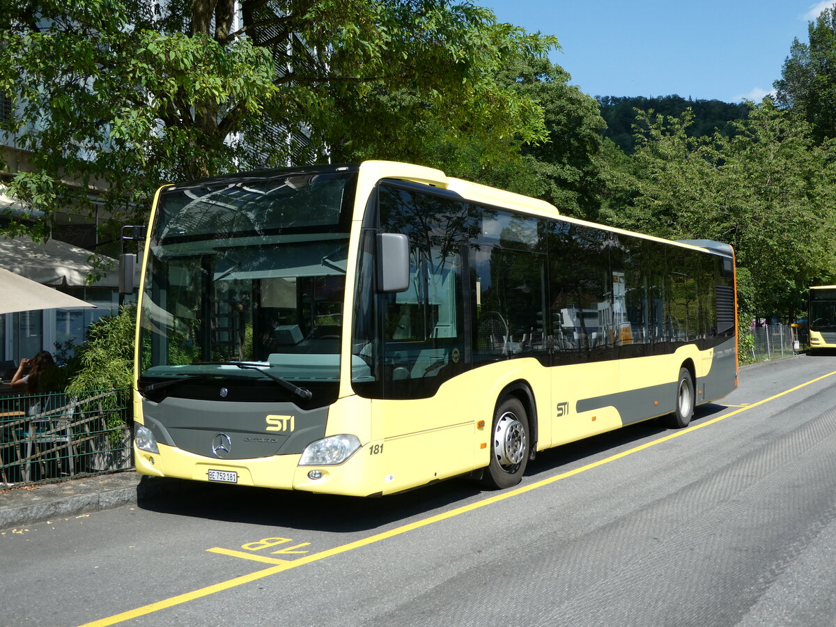 (237'896) - STI Thun - Nr. 181/BE 752'181 - Mercedes am 3. Juli 2022 bei der Schiffl�ndte Thun