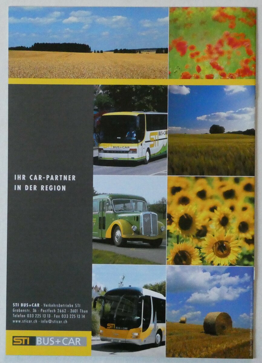 (237'913) - STI-Reiseprogramm 09 am 9. Juli 2022 in Thun (R�ckseite)