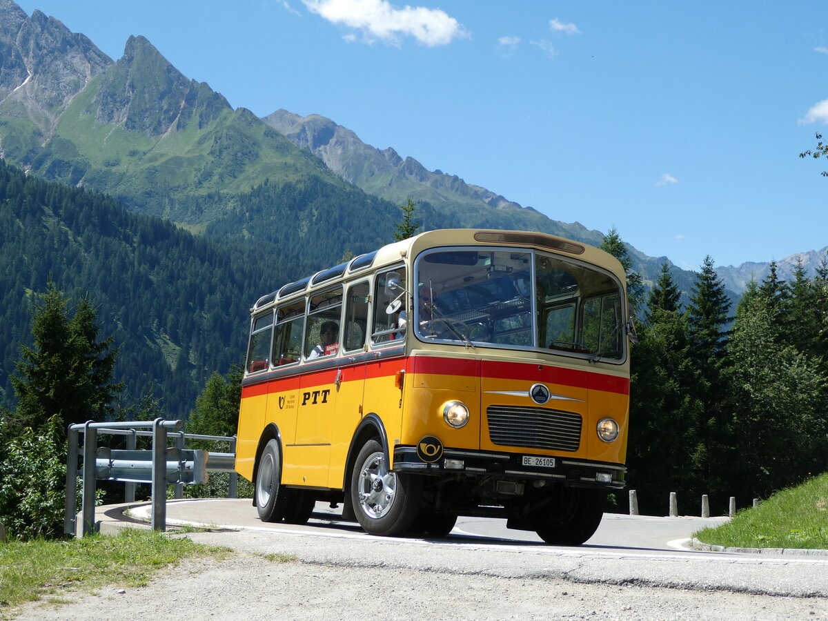 (237'959) - Schmid, Th�rishaus - Nr. 9/BE 26'105 - Saurer/R&J (ex Geiger, Adelboden Nr. 9) am 10. Juli 2022 bei Airolo