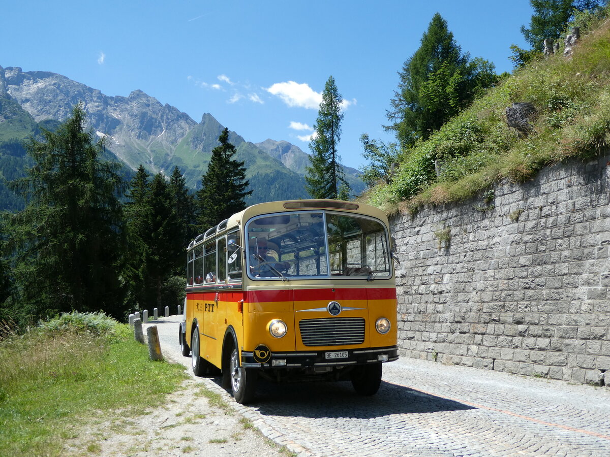 (237'962) - Schmid, Th�rishaus - Nr. 9/BE 26'105 - Saurer/R&J (ex Geiger, Adelboden Nr. 9) am 10. Juli 2022 bei Airolo