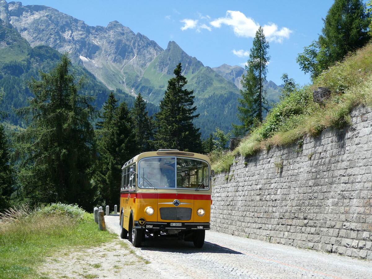 (237'964) - Schmid, Th�rishaus - Nr. 9/BE 26'105 - Saurer/R&J (ex Geiger, Adelboden Nr. 9) am 10. Juli 2022 bei Airolo
