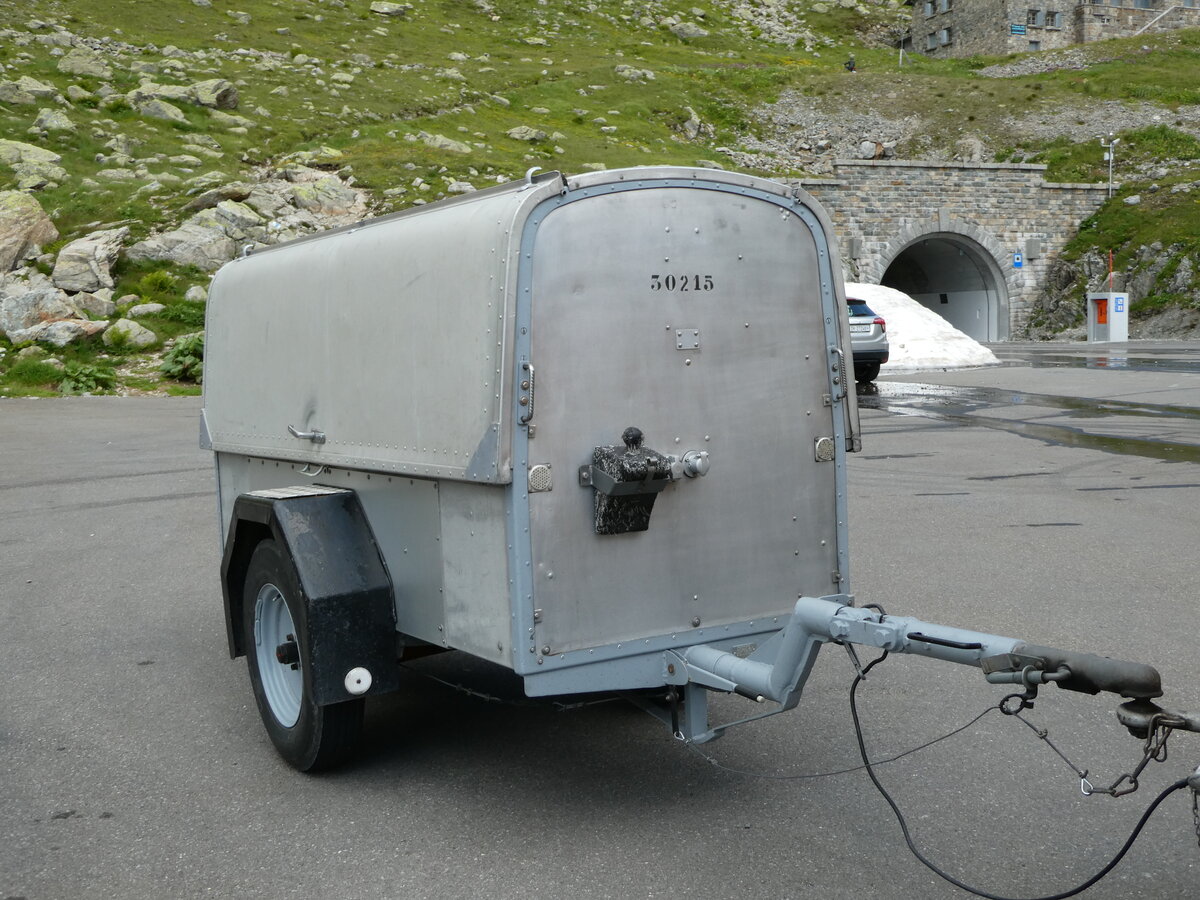 (237'988) - Schmid, Th�rishaus - BE 191'868 - Moser Gep�ckanh�nger (ex P 30'215) am 10. Juli 2022 in Susten, Passh�he