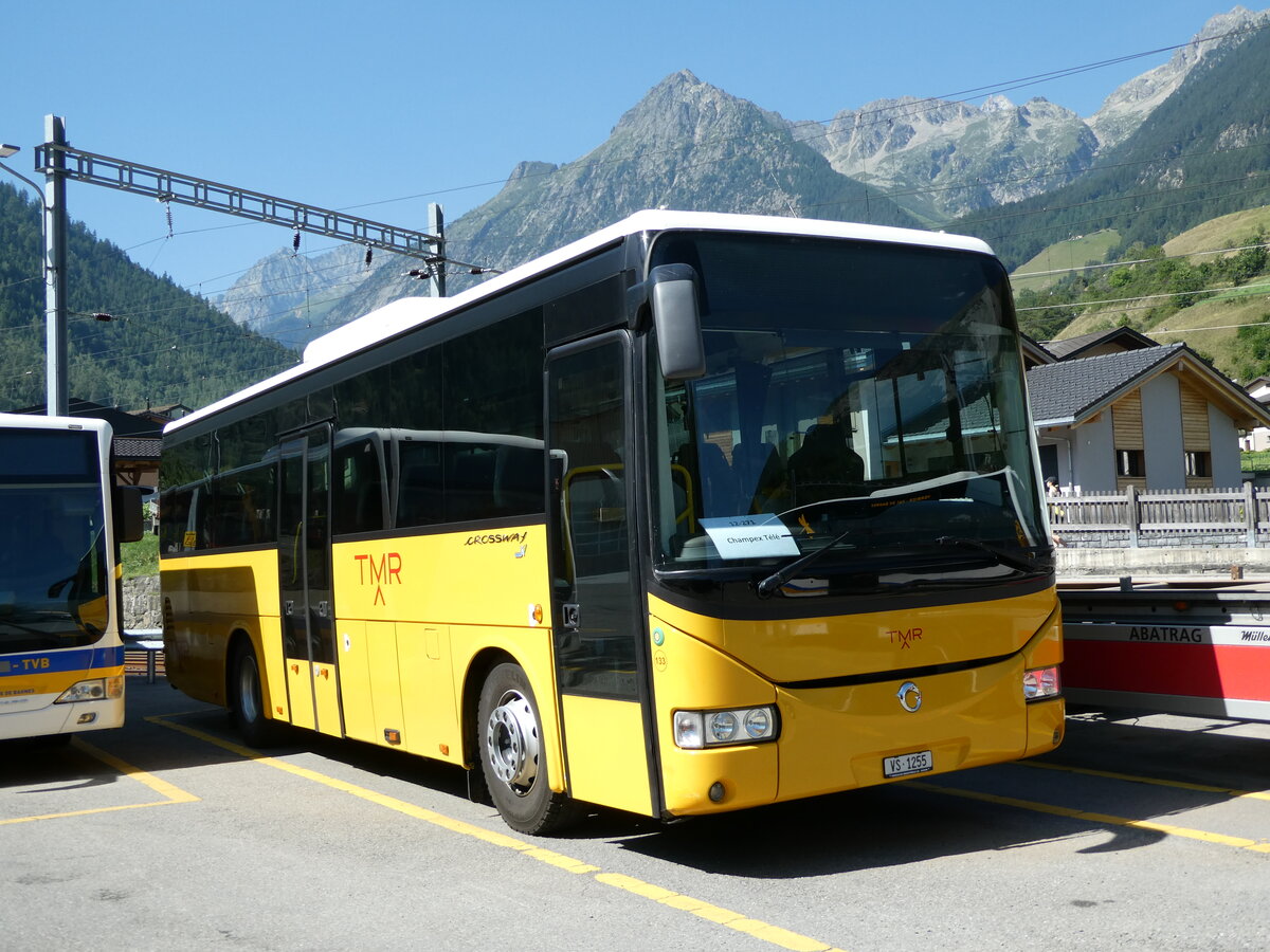 (238'090) - TMR Martigny - Nr. 133/VS 1255 - Irisbus am 16. Juli 2022 in Orsi�res, Garage