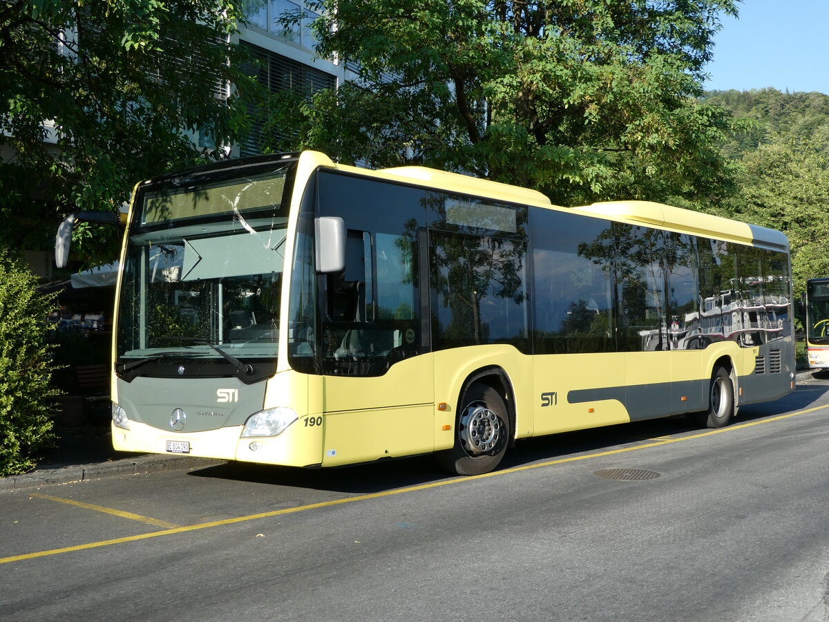 (238'197) - STI Thun - Nr. 190/BE 804'190 - Mercedes am 16. Juli 2022 bei der Schiffl�ndte Thun