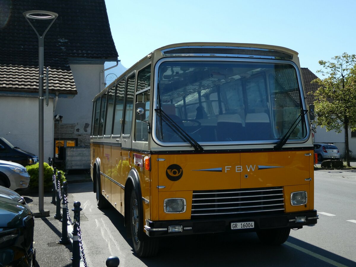 (238'215) - Wittwer, Chur - GR 16'004 - FBW/Gangloff (ex Eggenberger, M�riken; ex AVG Grindelwald Nr. 11; ex P 24'170) am 17. Juli 2022 in Walenstadt, Hotel Seehof