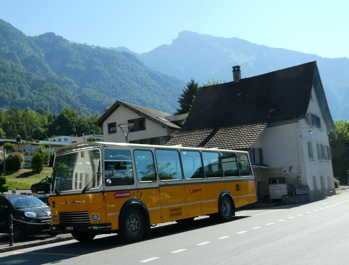 (238'217) - Wittwer, Chur - GR 16'004 - FBW/Gangloff (ex Eggenberger, M�riken; ex AVG Grindelwald Nr. 11; ex P 24'170) am 17. Juli 2022 in Walenstadt, Hotel Seehof