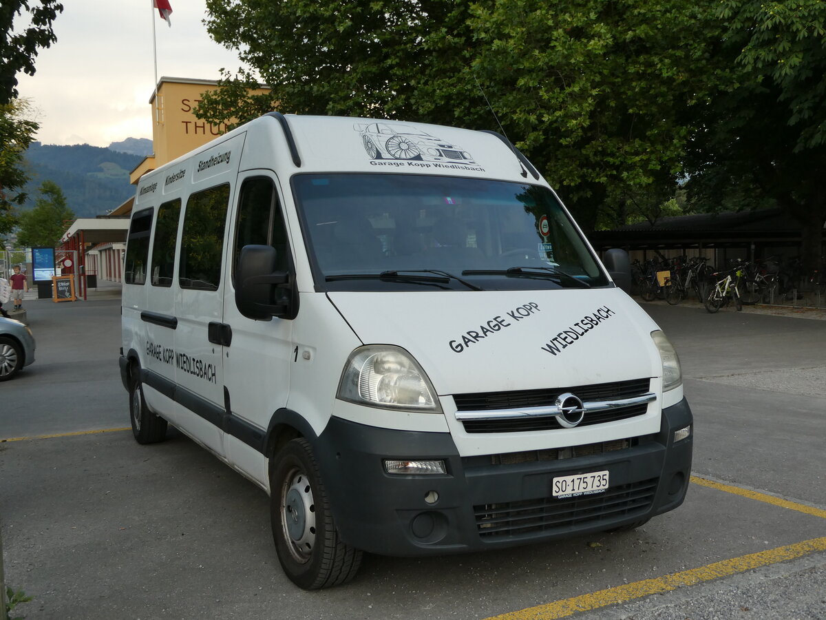 (238'316) - Kopp, Wiedlisbach - Nr. 1/SO 175'735 - Opel am 22. Juli 2022 in Thun, Strandbad