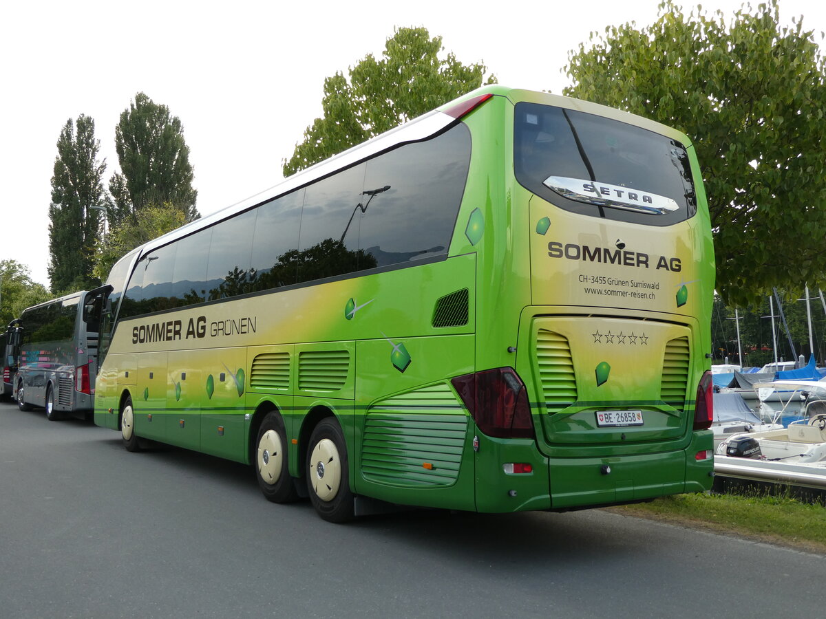 (238'319) - Sommer, Gr�nen - BE 26'858 - Setra am 22. Juli 2022 in Thun, Strandbad