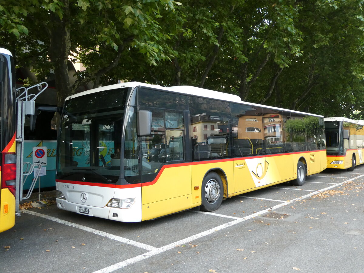 (238'349) - PostAuto Graub�nden - Nr. 3/GR 150'540 - Mercedes (ex PostAuto Nordschweiz) am 24. Juli 2022 in Brig, Garage