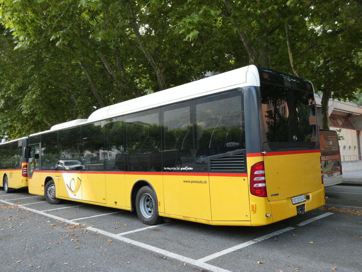 (238'352) - CarPostal Ouest - VD 203'041 - Mercedes (ex PostAuto Graub�nden) am 24. Juli 2022 in Brig, Garage