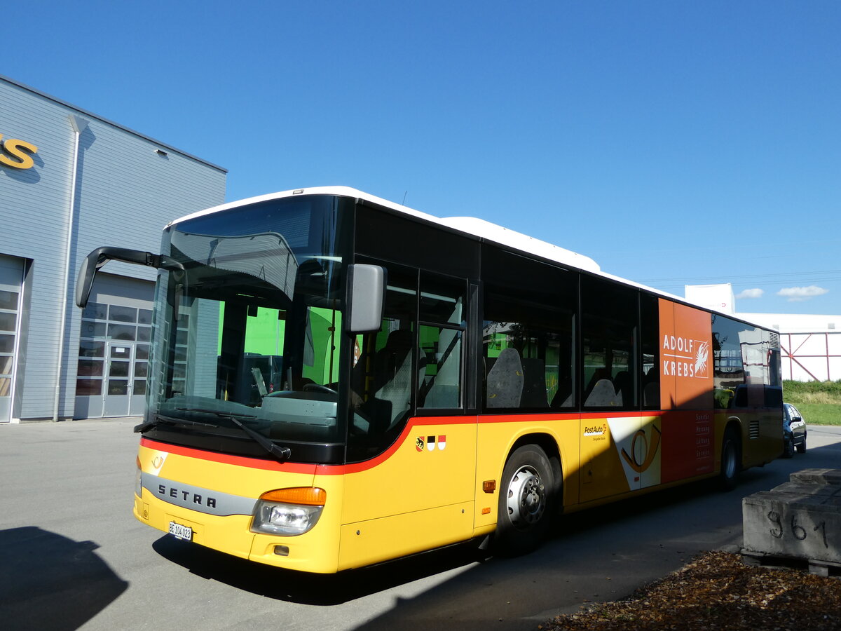 (238'579) - K�bli, Gstaad - BE 104'023 - Setra (ex Nr. 1) am 30. Juli 2022 in Kerzers, Interbus