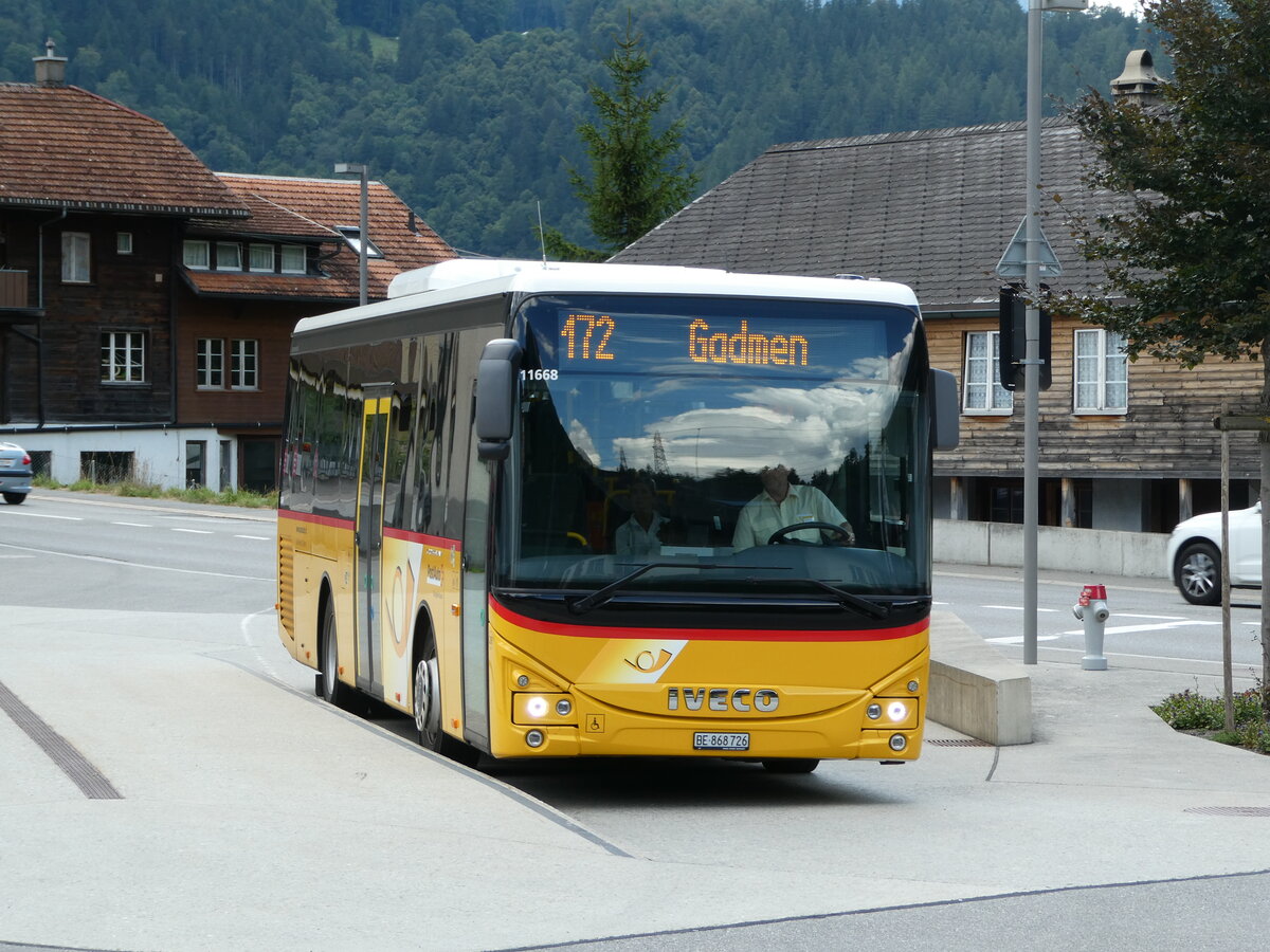 (238'790) - Fl�ck, Brienz - Nr. 26/BE 868'726 - Iveco am 1. August 2022 in Innertkirchen, Grimseltor