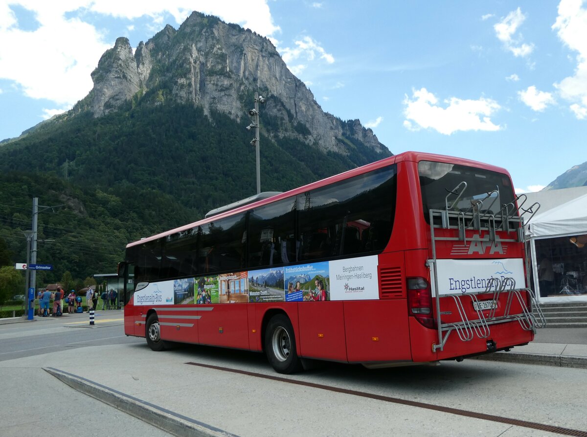 (238'799) - AFA Adelboden - Nr. 24/BE 26'701 - Setra am 1. August 2022 in Innertkirchen, Grimseltor (Einsatz: PostAuto f�r Engstlenalp-Bus)