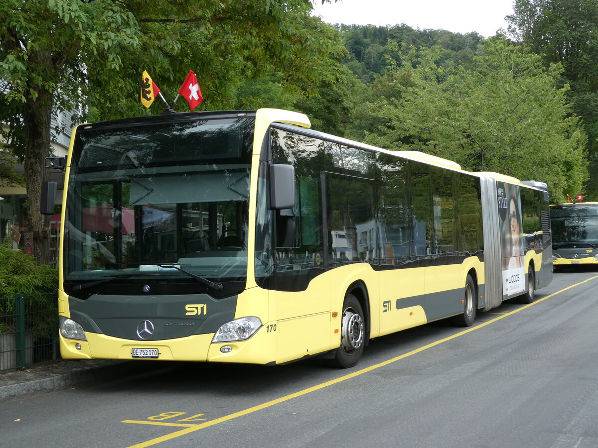 (238'806) - STI Thun - Nr. 170/BE 752'170 - Mercedes am 1. August 2022 bei der Schiffl�ndte Thun