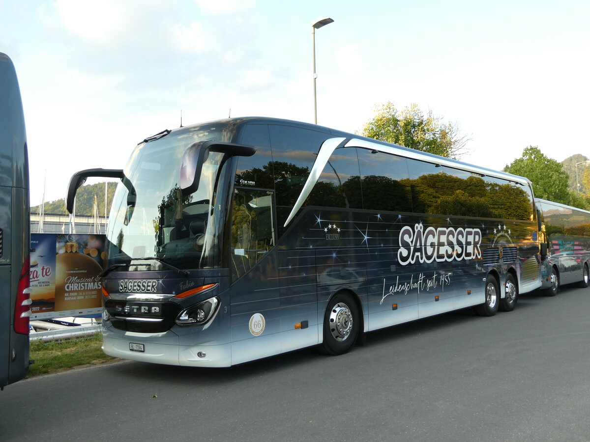 (238'966) - S�gesser, Wintersingen - Nr. 3/BL 7194 - Setra am 8. August 2022 in Thun, Strandbad