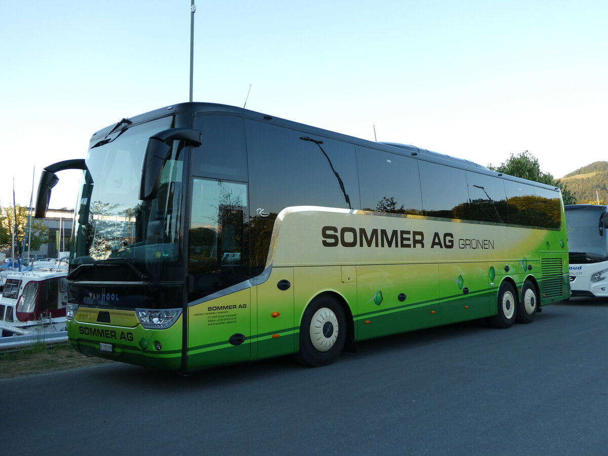 (238'993) - Sommer, Gr�nen - BE 226'999 - Van Hool am 12. August 2022 in Thun, Strandbad