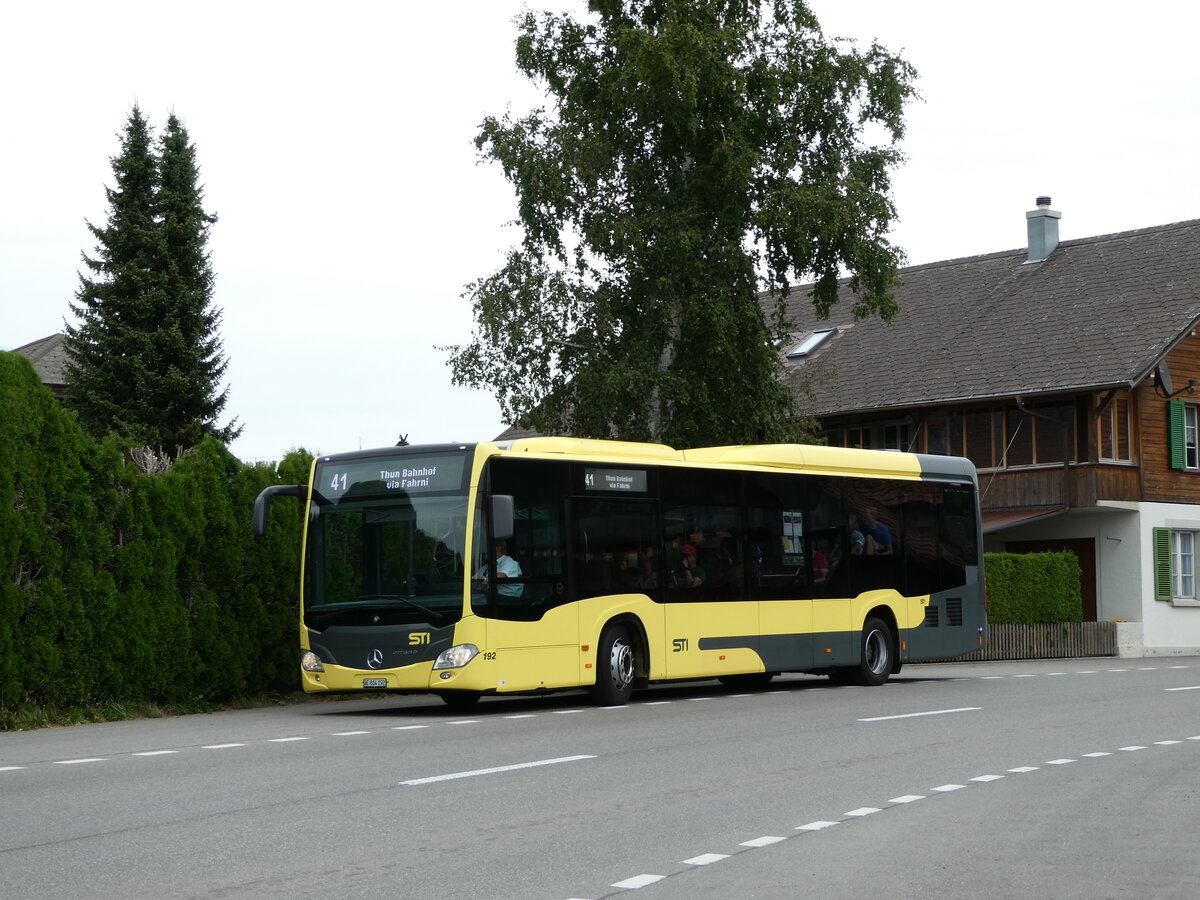 (239'050) - STI Thun - Nr. 192/BE 804'192 - Mercedes am 14. August 2022 in Schwarzenegg, Ried K�serei