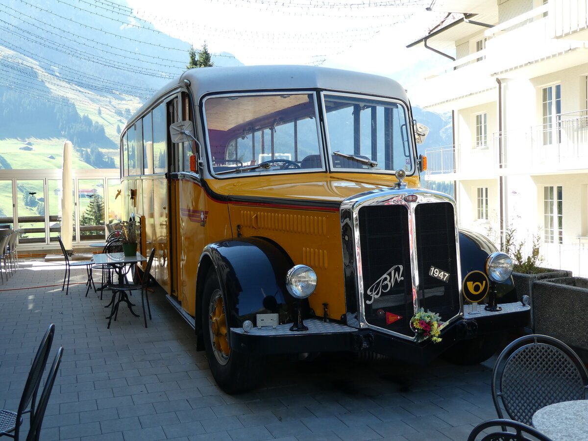 (239'067) - Peter, Luthern Bad - FBW/Gangloff (ex Reusser, Bassersdorf; ex Panel, P�verenges; ex P 24'562; ex P 1351) am 16. August 2022 in Adelboden, Hotel Beau Site