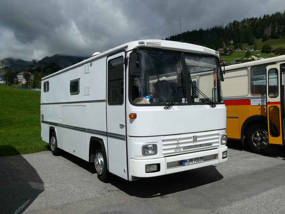 (239'142) - Aus Deutschland: Pascher, M�nchen - M-PR 9303H - Magirus-Deutz am 20. August 2022 in Wildhaus, Munzenriet