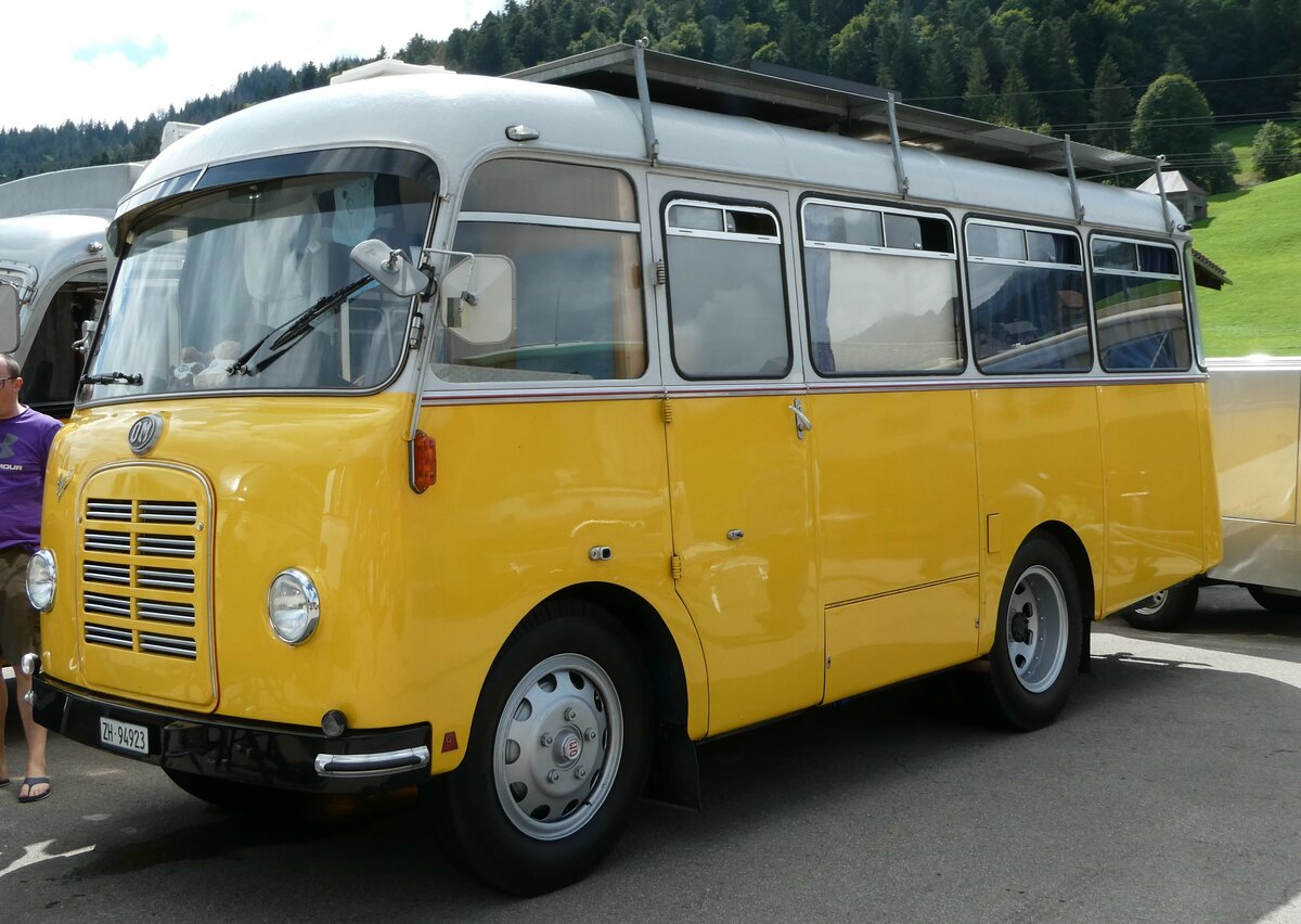 (239'157) - Langenegger S., W�denswil - ZH 94'923 - Saurer-OM am 20. August 2022 in Wildhaus, Munzenriet