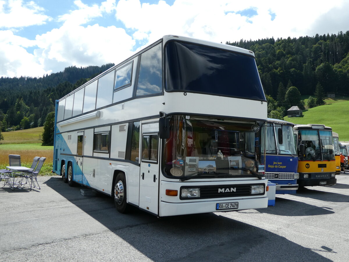 (239'178) - Aus Deutschland: Dreher, Gaggenau - RA-CE 747H - MAN/G�bel am 20. August 2022 in Wildhaus, Munzenriet