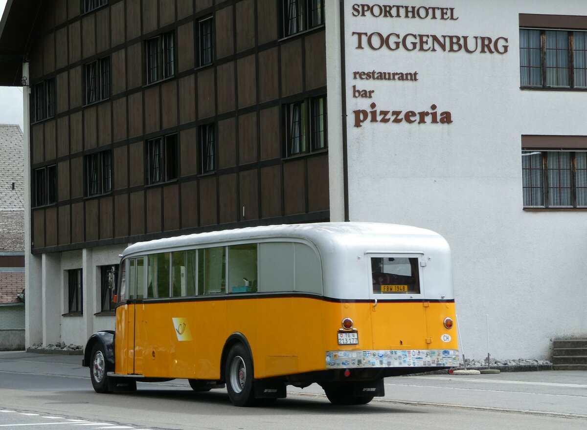 (239'240) - Kuser, Buch am Irchel - TG 213'177 - FBW/T�scher (ex Badertscher, Winterthur; ex P 24'574: ex P 1394) am 20. August 2022 in Wildhaus, Lisighaus