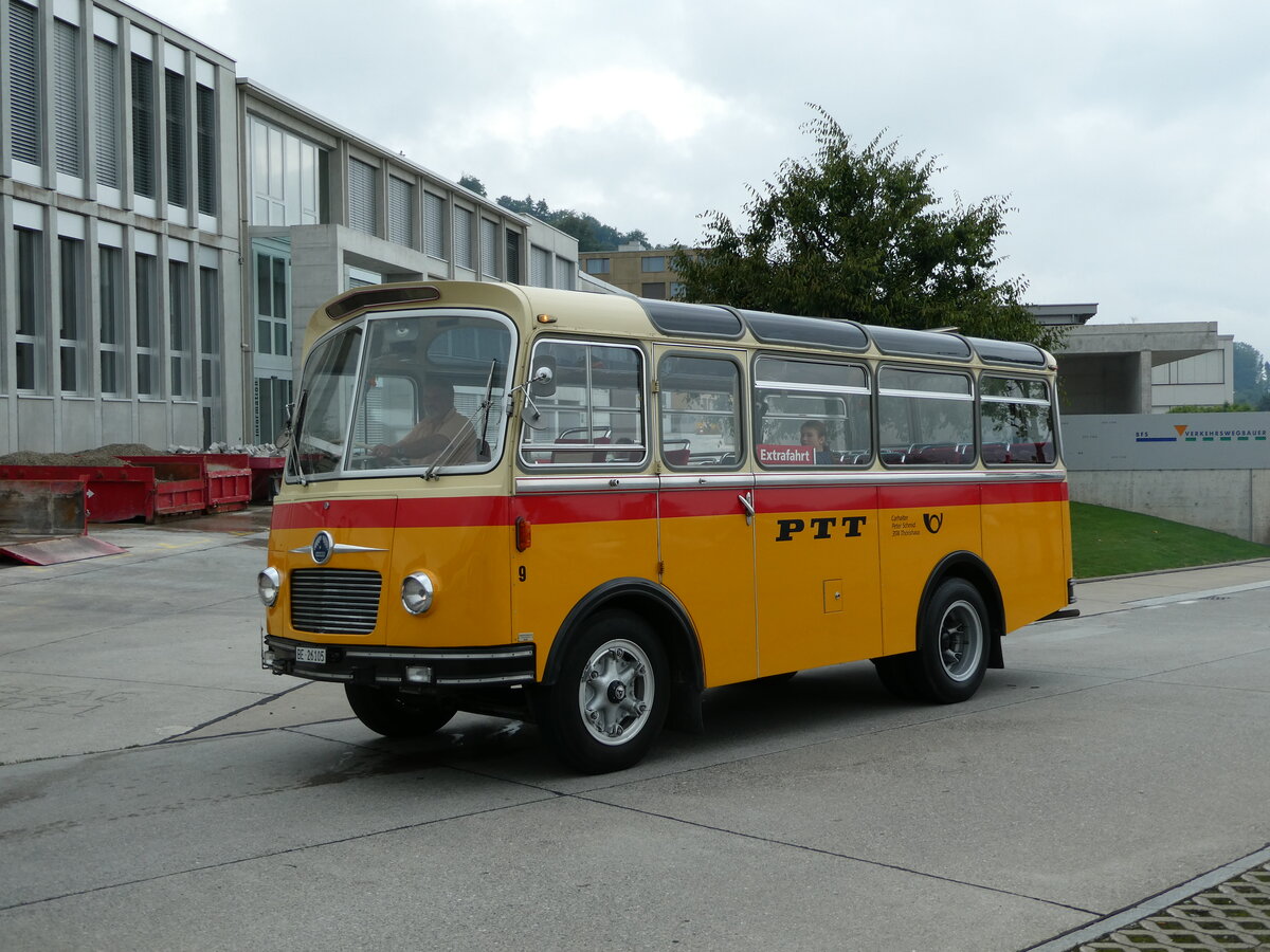 (239'516) - Schmid, Th�rishaus - Nr. 9/BE 26'105 - Saurer/R&J (ex Geiger, Adelboden Nr. 9) am 27. August 2022 in Oberkirch, CAMPUS Sursee